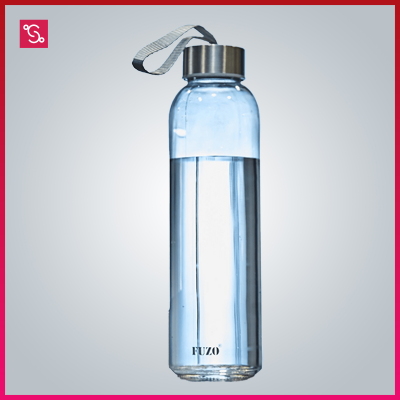 clear glass water bottle for corporate gifting