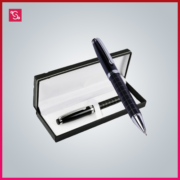 checkered premium metal pen with box